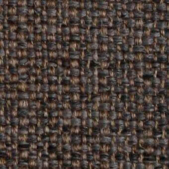 Brown woven fabric sample with grid pattern, heathered texture, matte finish, and visible yarn construction; labeled “costantini pietro n43”.